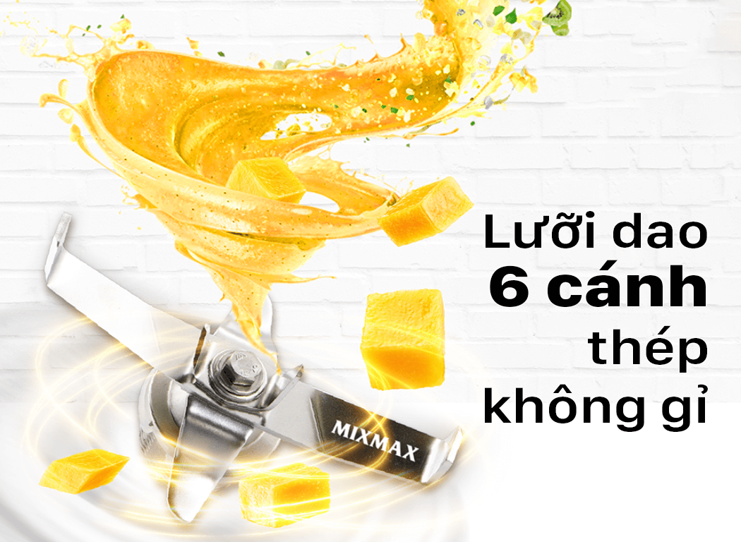 Lưỡi dao 6 cánh thép không gỉ