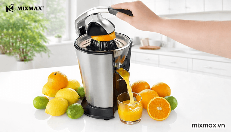 Cách chọn máy ép cam công nghiệp theo số ly/giờ phù hợp từng mô hình quán