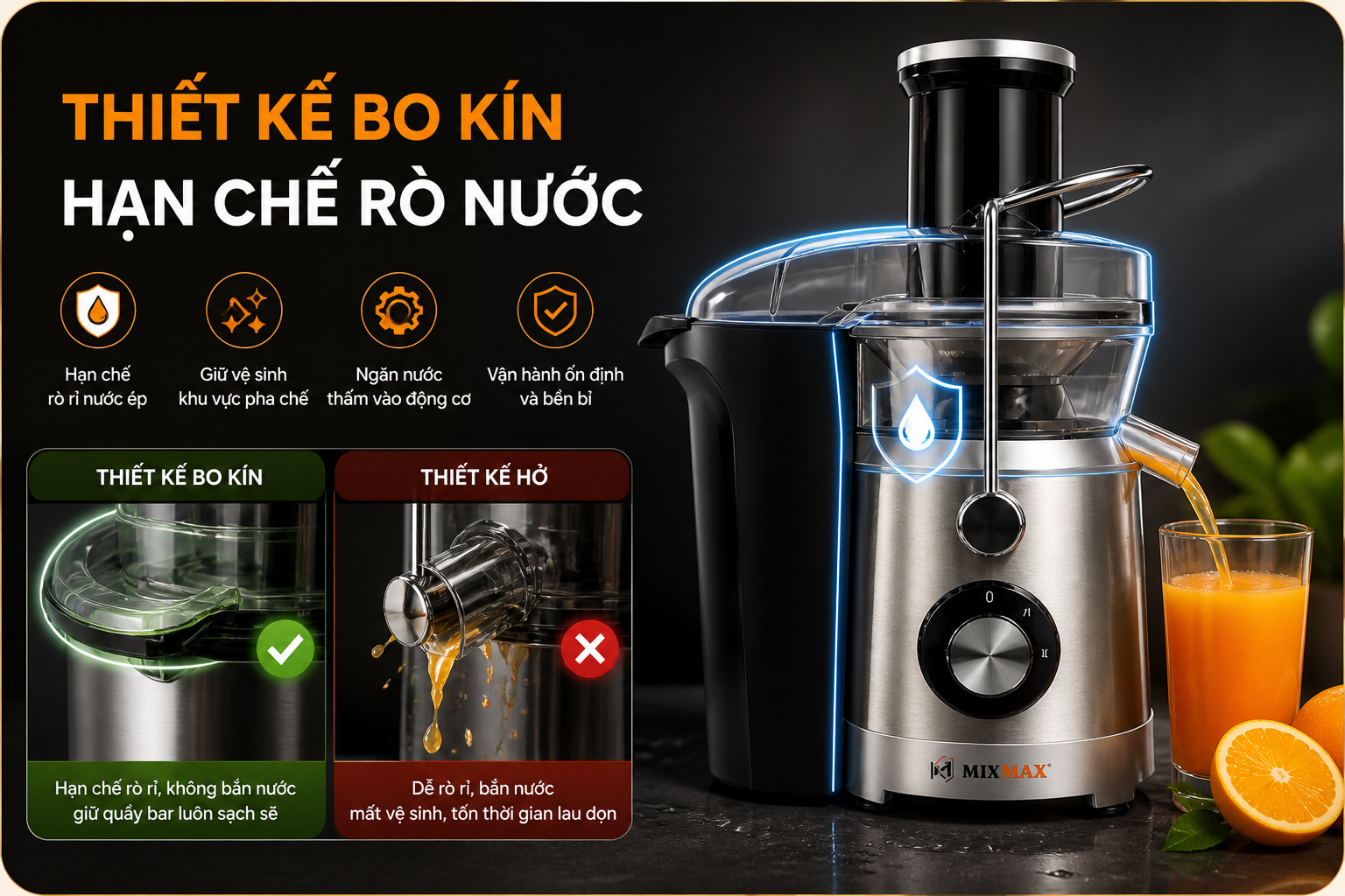 Review máy ép trái cây nhanh Mixmax FJ-04: Đánh giá chi tiết