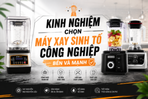 Kinh nghiệm chọn máy xay sinh tố công nghiệp bền và mạnh cho quán đồ uống