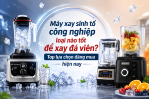 Máy xay sinh tố công nghiệp loại nào tốt để xay đá viên? Top lựa chọn đáng mua hiện nay