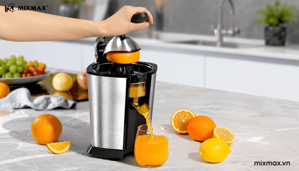 So sánh máy ép cam chuyên dụng Mixmax 2000 với các dòng ép cam khác