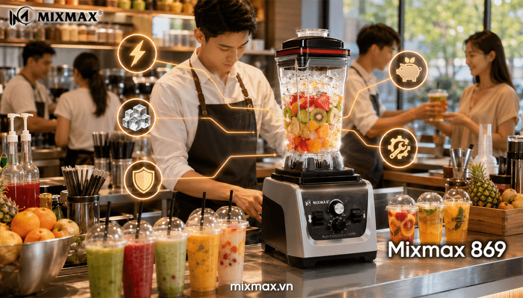 Máy xay sinh tố công nghiệp loại nào tốt và ít tiếng ồn?