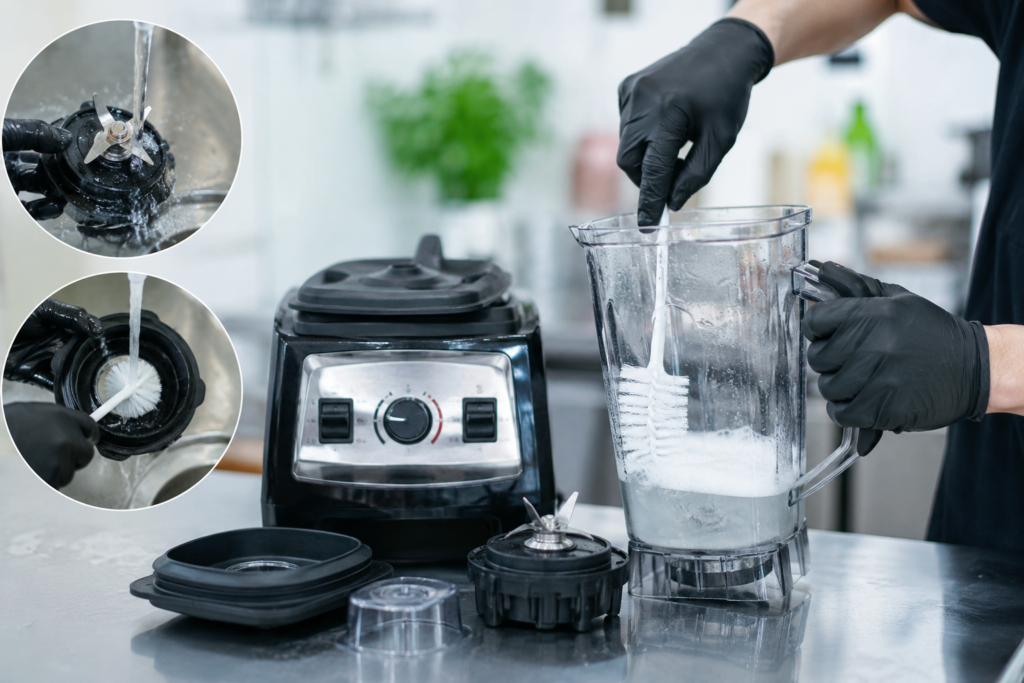 Cách vệ sinh máy xay sinh tố công nghiệp đúng cách