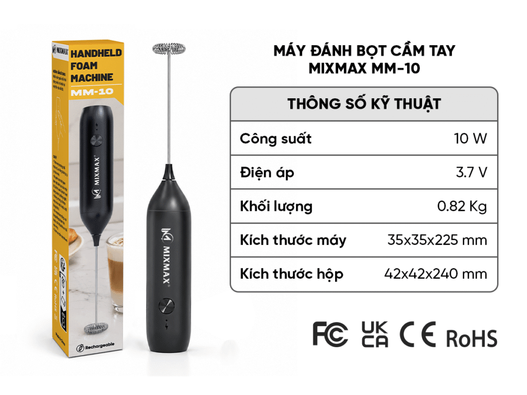 Máy đánh bọt cầm tay MIXMAX MM-10